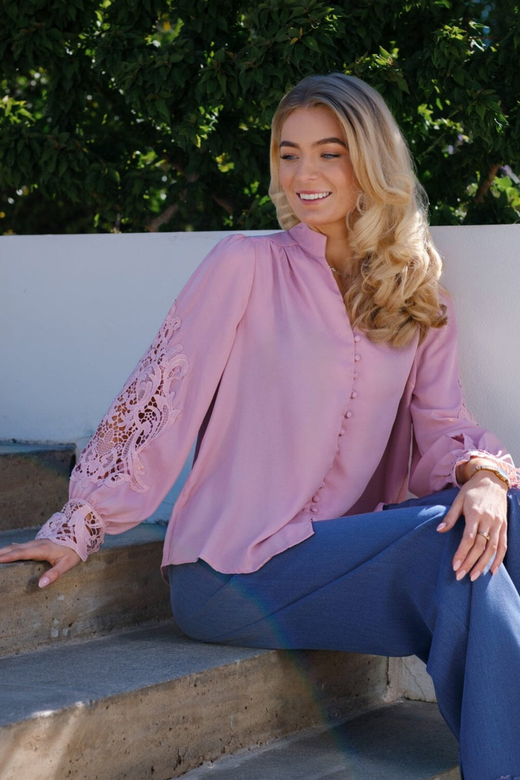 Liberte - Rigmor Ls Blouse 22307 - Rosa