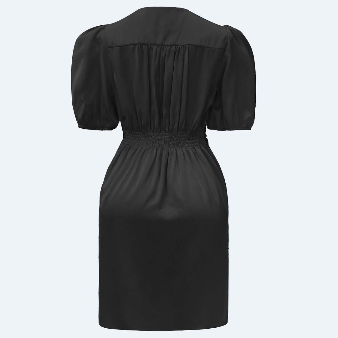 Liberte - Tiki Ss Twist Dress 22206 - Black Kjoler 