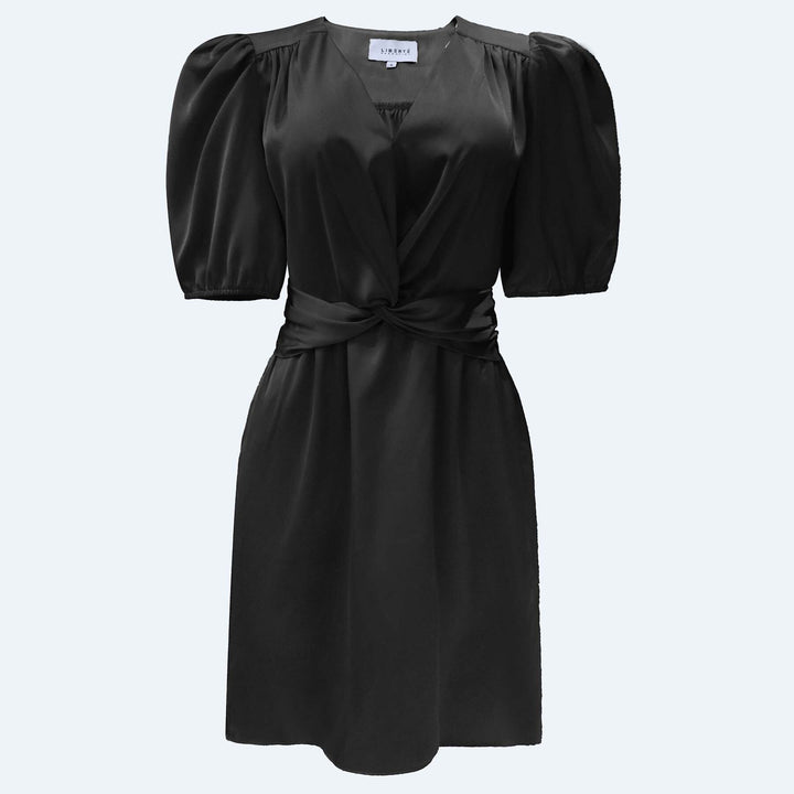 Liberte - Tiki Ss Twist Dress 22206 - Black Kjoler 