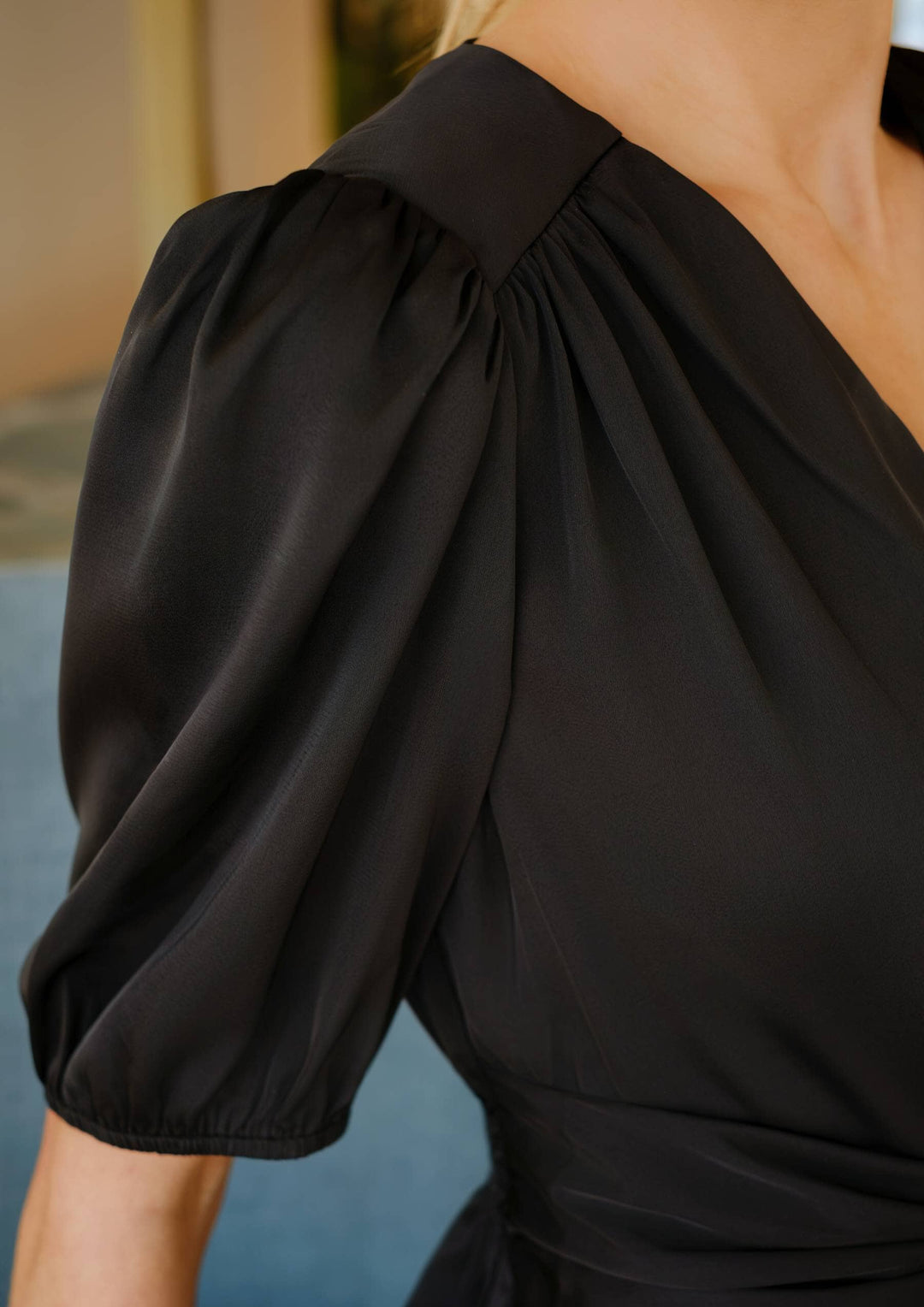Liberte - Tiki Ss Twist Dress 22206 - Black Kjoler 