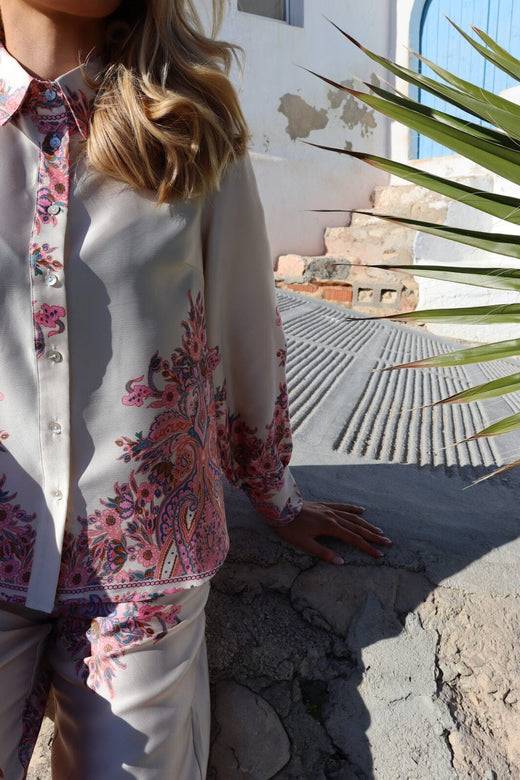 Liberte - Wennise Ls Shirt 22341 - Pink Paisley