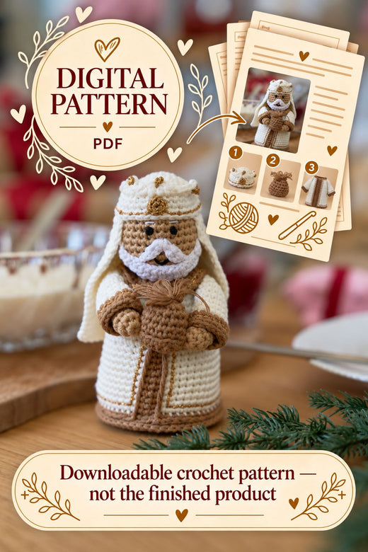 Lille Arv - Opskrift - De Tre Vise Mænd - Vismand 1 Julepynt 