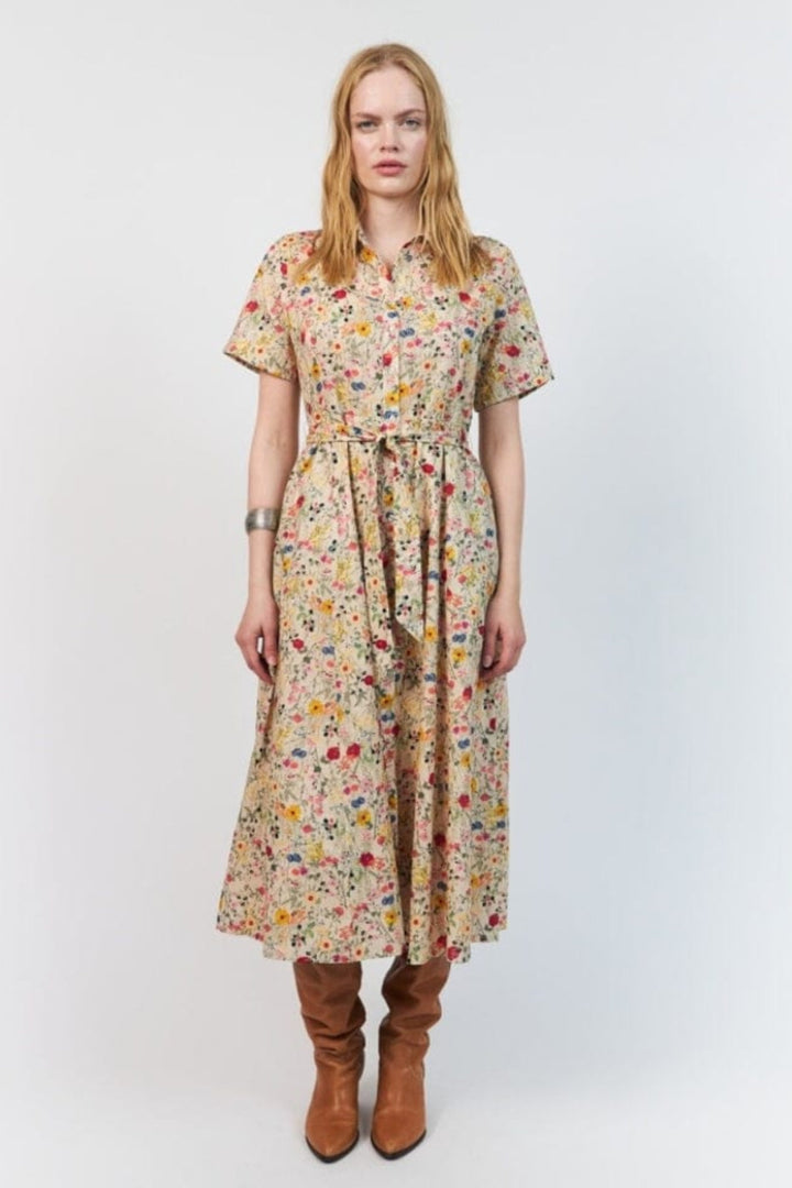 Lollys Laundry - Blakell Midi Dress Ss 26241-3007 - 74 - Flower Print