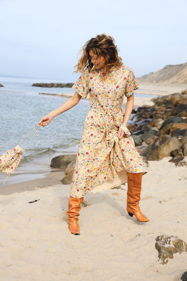 Lollys Laundry - Blakell Midi Dress Ss 26241-3007 - 74 - Flower Print Kjoler 