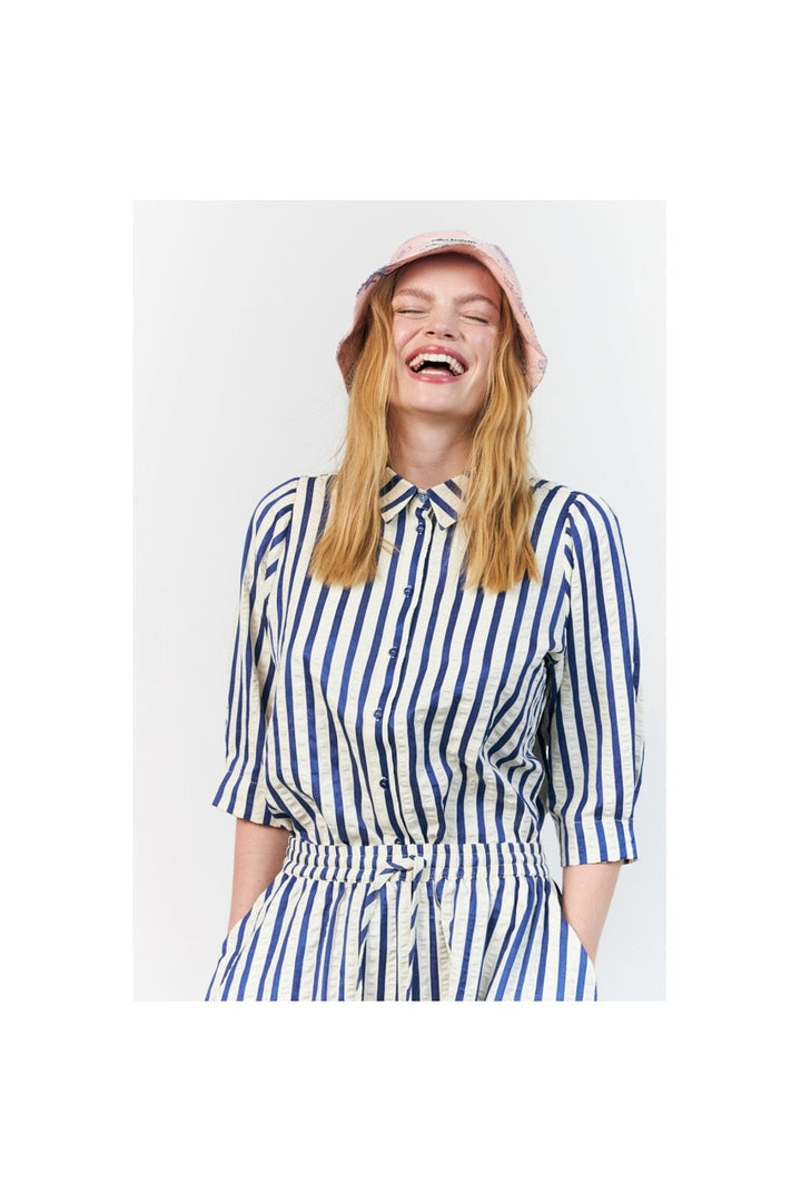 Lollys Laundry - Bonoll Shirt Ss 26270-1028 - 20 - Blue