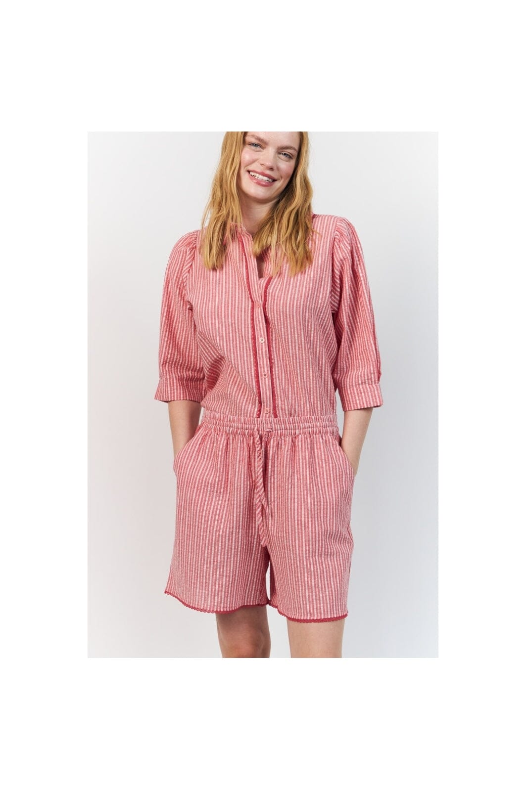 Lollys Laundry - Bonoll Shirt Ss 26271-1029 - 30 - Red
