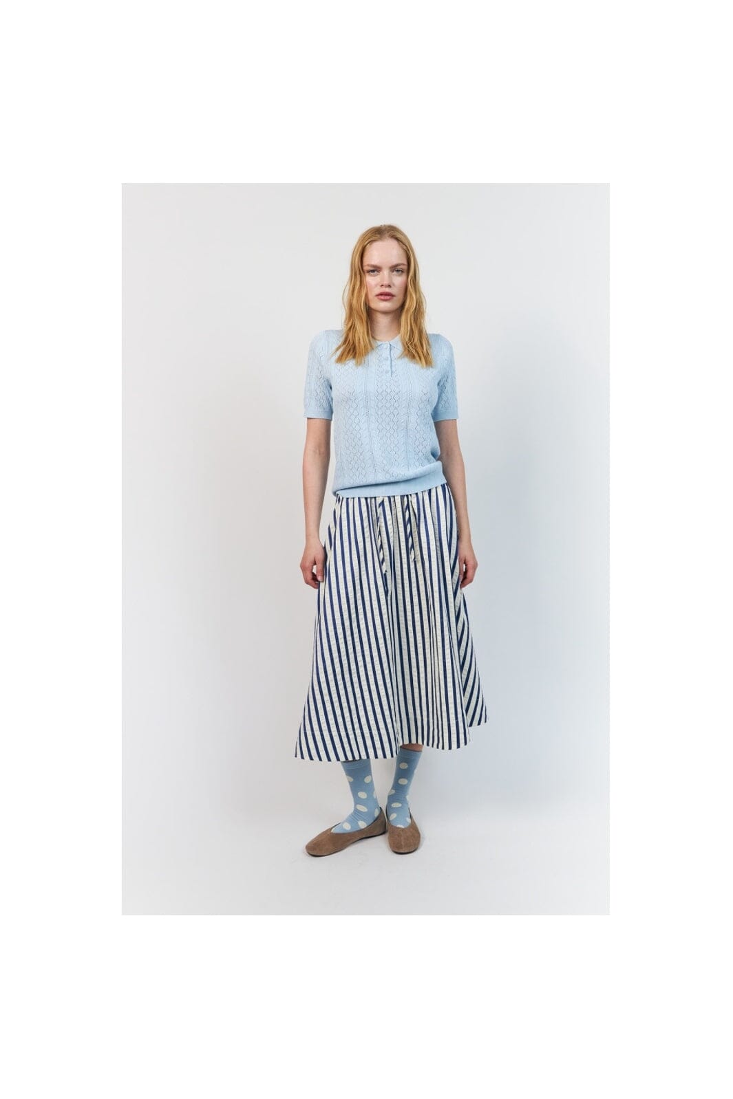 Lollys Laundry - Bristolll Midi Skirt 26270-2018 - 20 - Blue