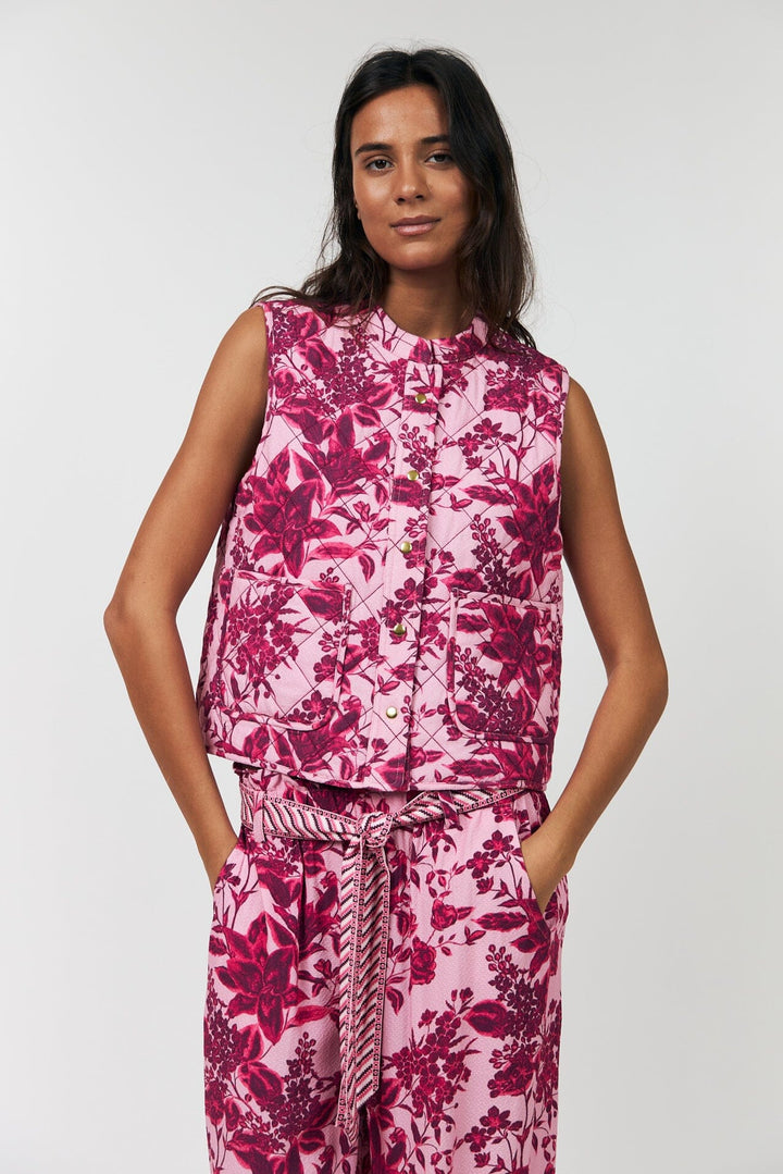 Lollys Laundry - Cairoll Quilted Vest26117-1011 - 51 Pink Veste 