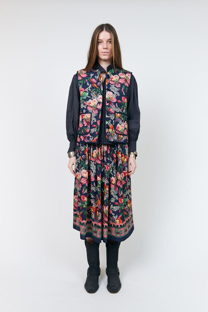Lollys Laundry - Cairoll Vest 26465-1065 - 74 - Flower Print