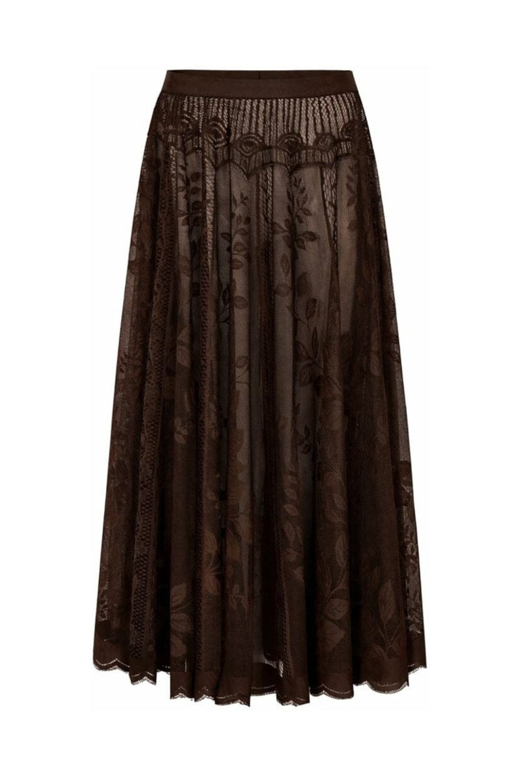 Lollys Laundry - Collinsll Midi Skirt 26493-2035 - 87 - 87 Dark Mokka