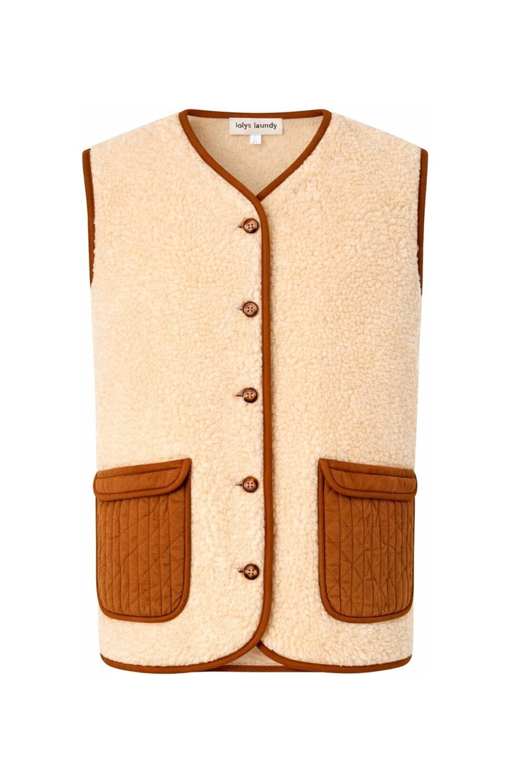 Lollys Laundry - Jacell Vest Sl 26427-1081 - 54 - 54 Rust