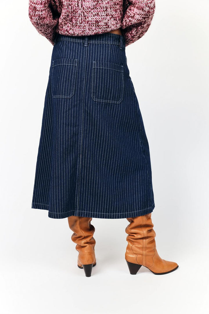 Lollys Laundry - Lennonll Midi Skirt 26522-2003 -  80 Stripe