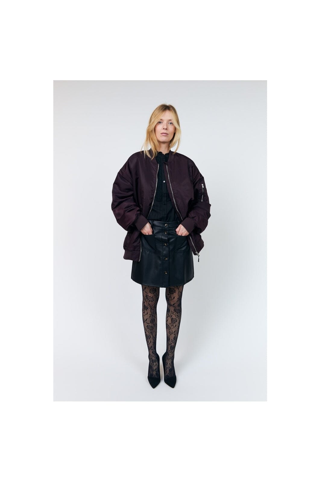 Lollys Laundry - Lilall Bomber Jacket Ls Ovs 26408-7012 - 31 - Bordeaux