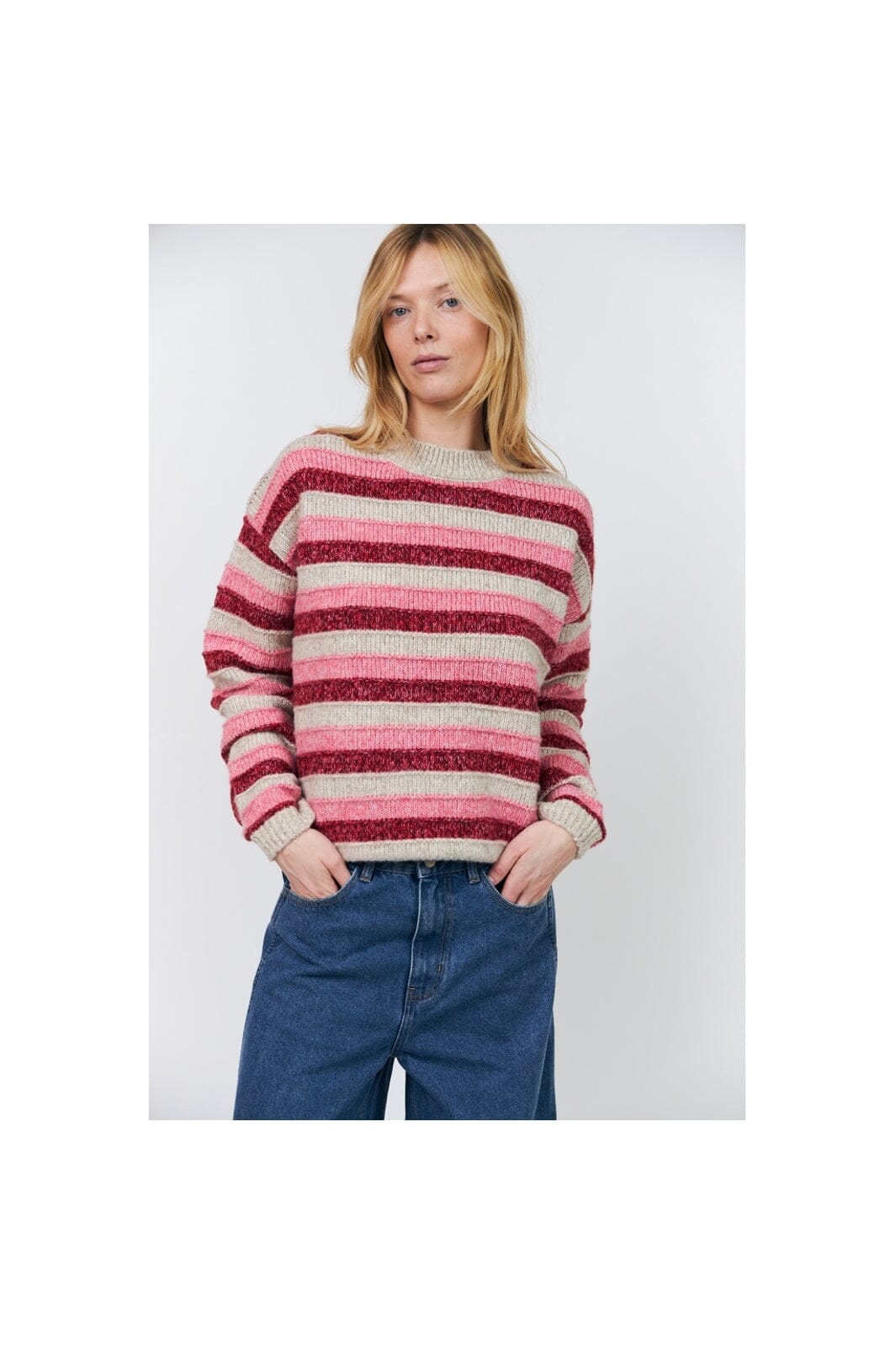 Lollys Laundry - Maciell Knit Jumper Ls 26413-5024 - 51 - Pink