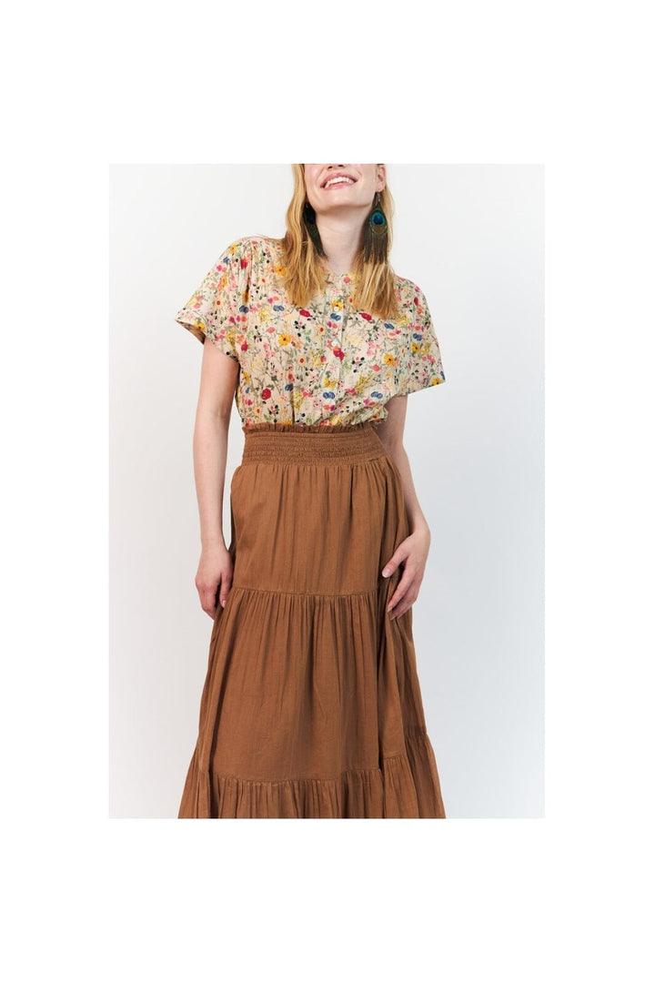 Lollys Laundry - Myall Shirt Ss 26241-1009 - 74 - Flower Print
