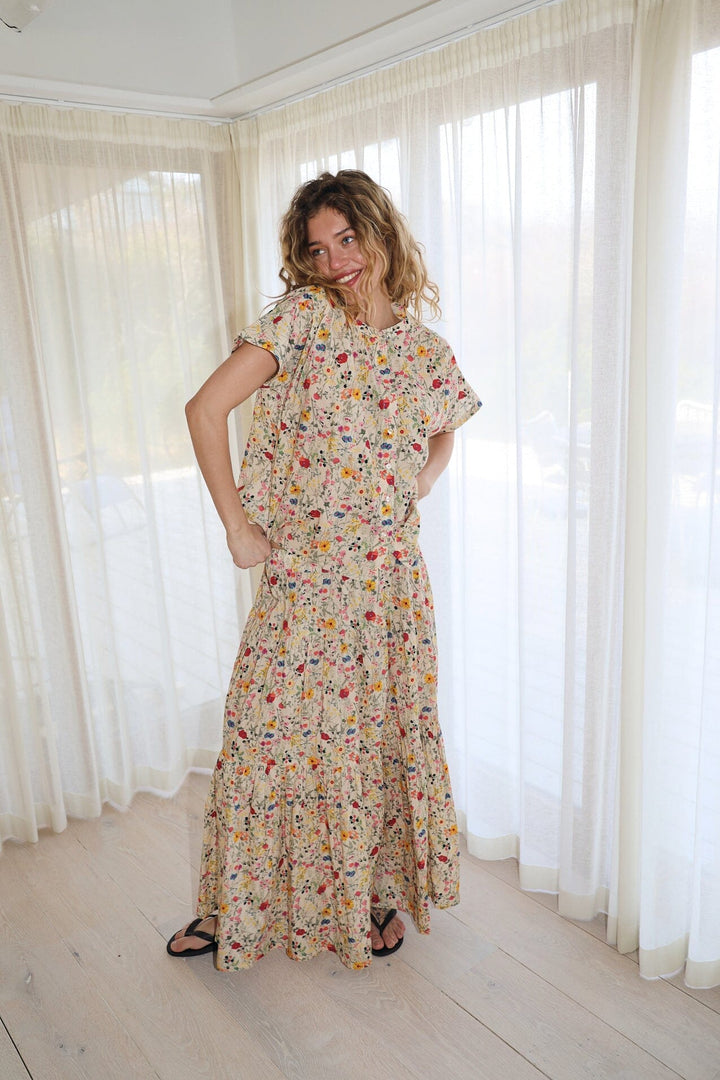 Lollys Laundry - Myall Shirt Ss 26241-1009 - 74 - Flower Print Skjorter 