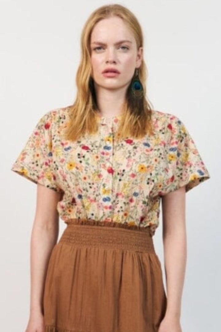 Lollys Laundry - Myall Shirt Ss 26241-1009 - 74 - Flower Print