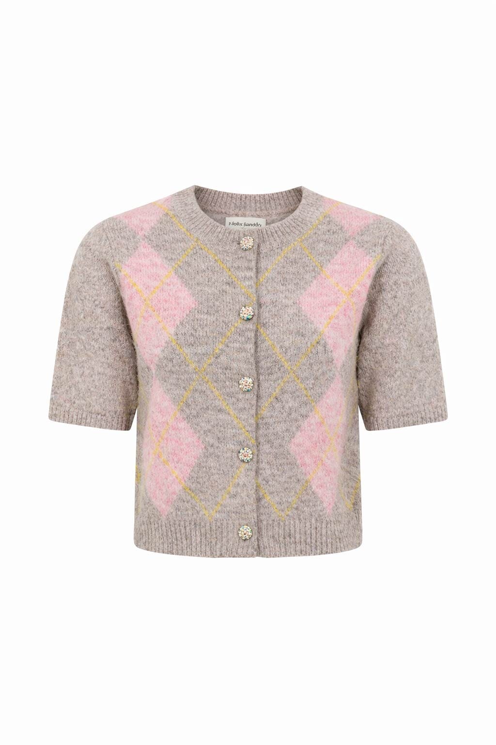 Lollys Laundry - Osannall Knit Cardigan Ss 26542-5005 -  55 Taupe