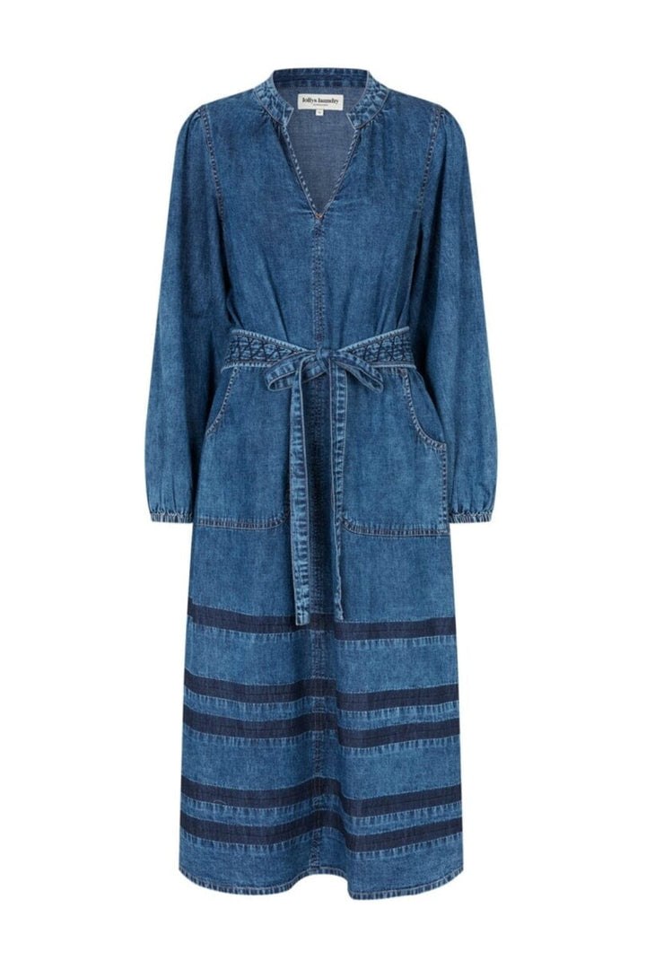 Lollys Laundry - Parisll Midi Dress Ls 26421-3002 - 20 - Blue