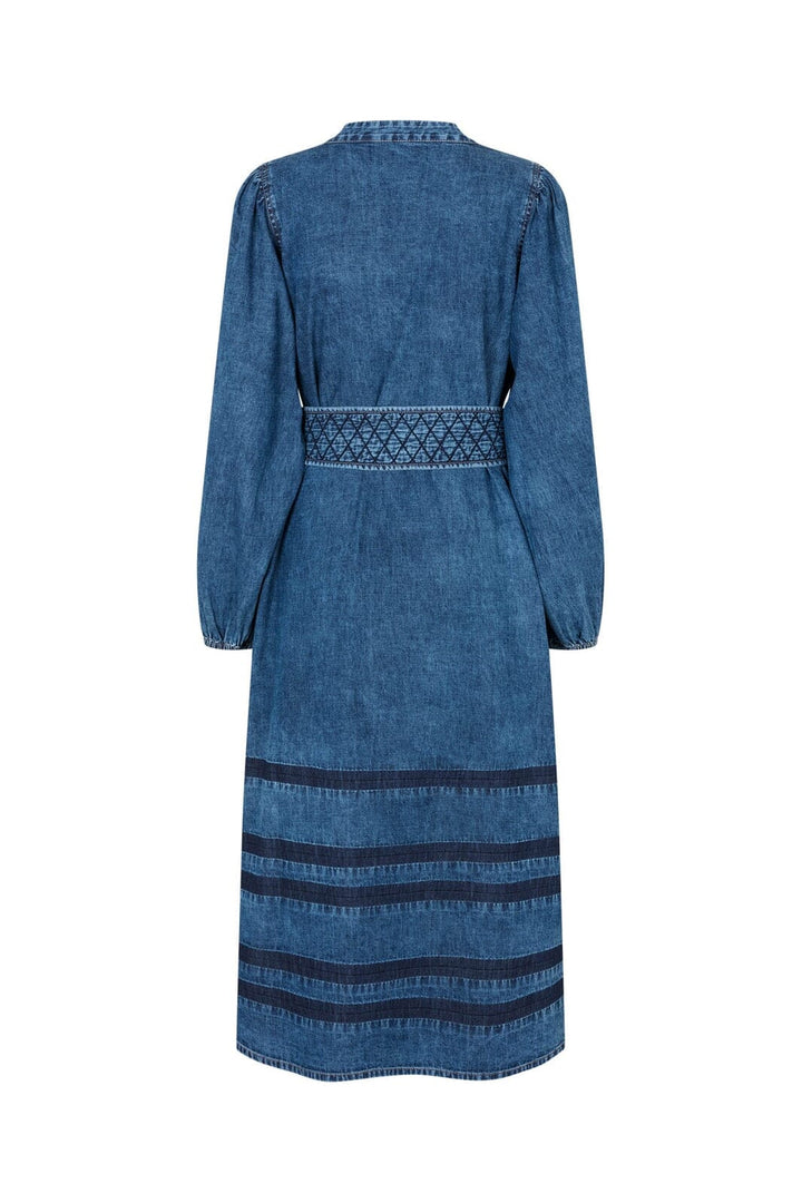 Lollys Laundry - Parisll Midi Dress Ls 26421-3002 - 20 - Blue