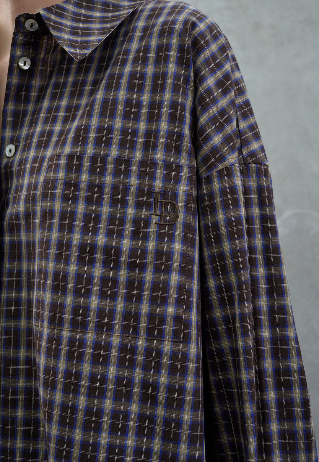 Love & Divine - Love1518-3 20491 - 840 - Brown Check Skjorter 