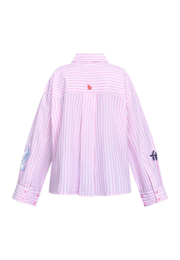 Love & Divine - Love1555-2 20031 - 832 - Rose Stripes Emb. Skjorter 