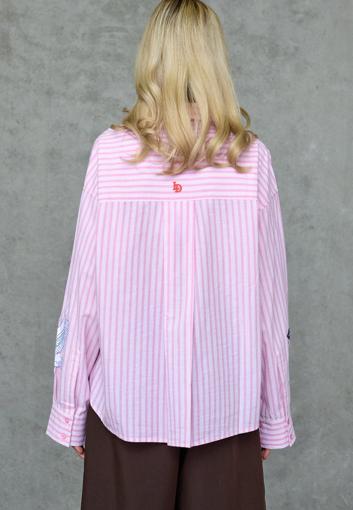 Love & Divine - Love1555-2 20031 - 832 - Rose Stripes Emb. Skjorter 
