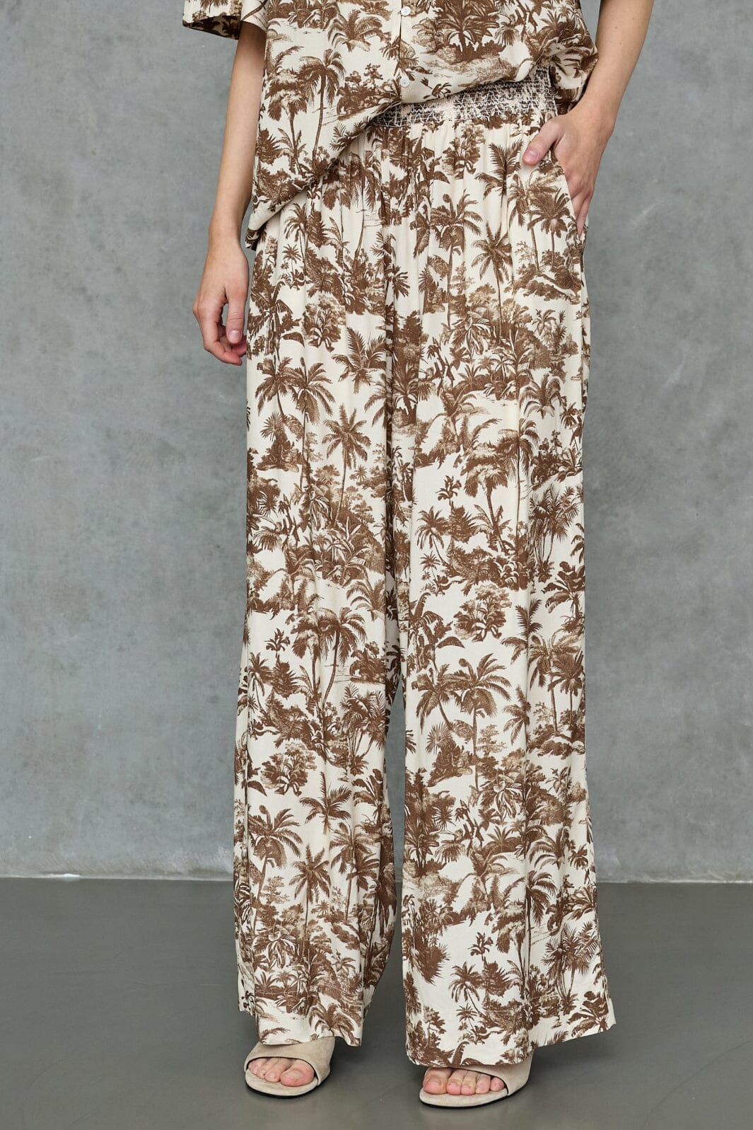 Love & Divine - Love1580 19996 - 201 - Brown Palm Bukser 