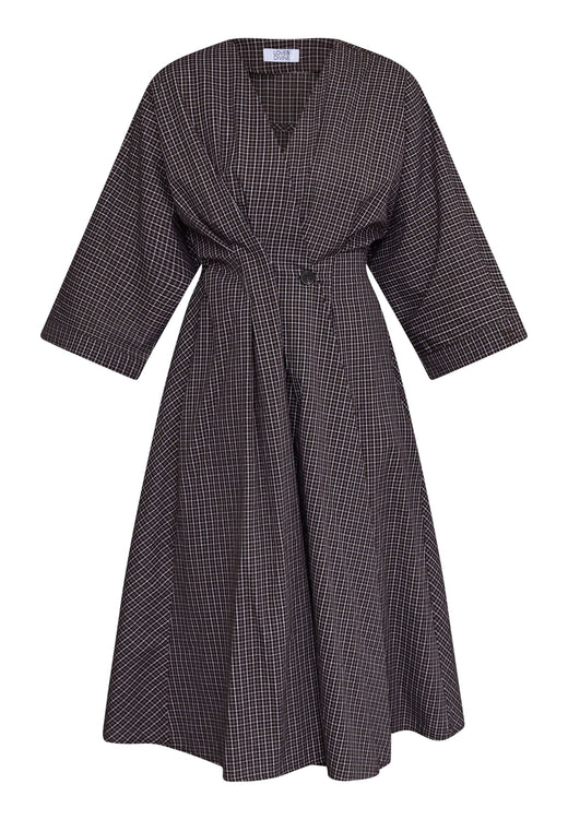 Love & Divine - Love1602-1 20398 - 843 - Black Check Kjoler 