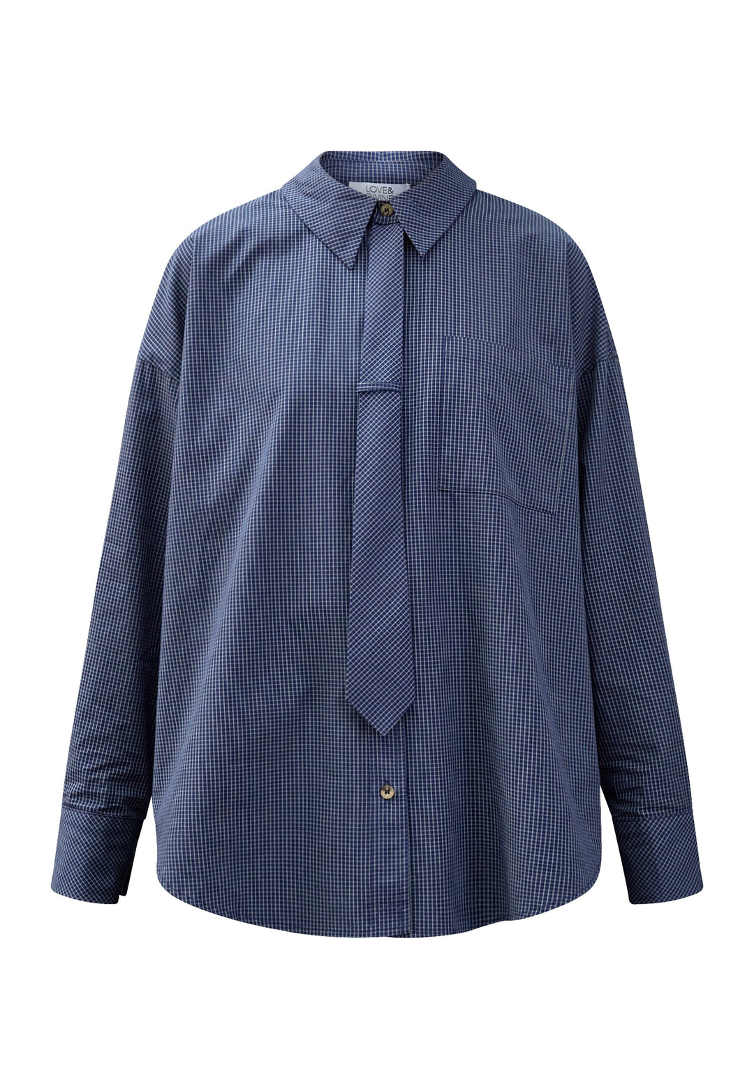 Love & Divine - Love1649-1 20496 - 843 - Navy Check Skjorter 