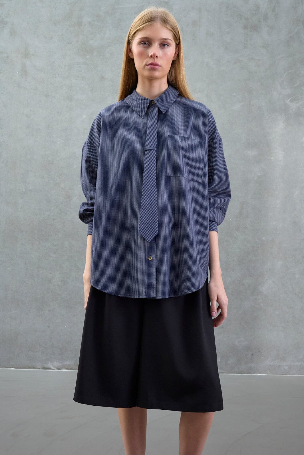 Love & Divine - Love1649-1 20496 - 843 - Navy Check Skjorter 