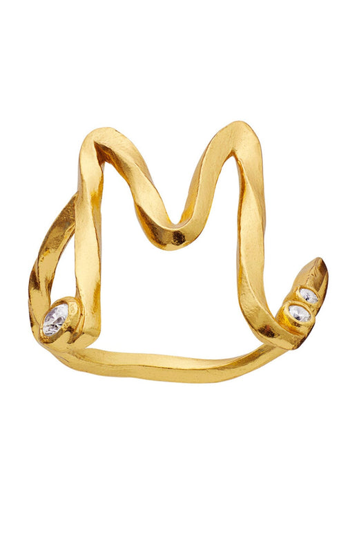 Maanesten - M Alphabet Ring - 4939a Ringe 