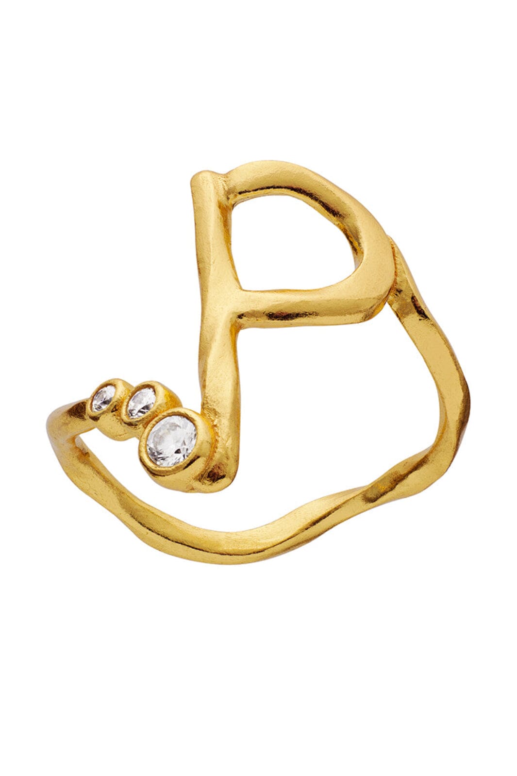 Maanesten - P Alphabet Ring - 4942a Ring 