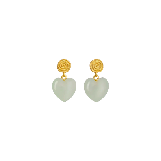 Maanesten - Penny Petite Moss Green Earrings - 10131a Øreringe 