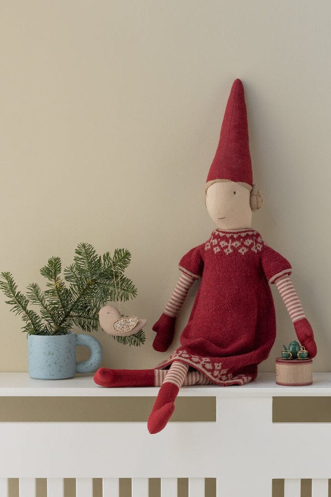 Maileg - Stof Ornament, Fugl - Grene - Blå - 14-5551-02 Julepynt 