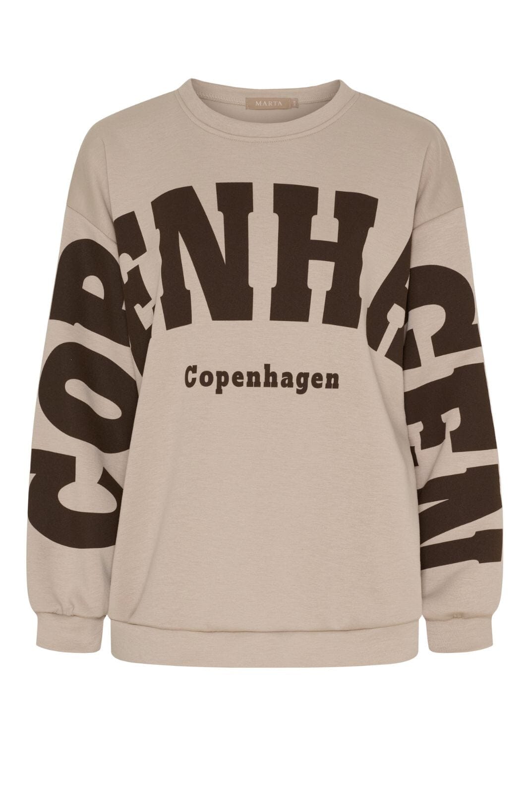 Marta Du Chateau - Chibiscus Sweatshirt 22659 - Beige Sweatshirts 