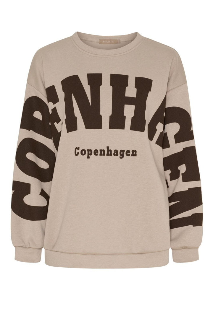Marta Du Chateau - Chibiscus Sweatshirt 22659 - Beige Sweatshirts 