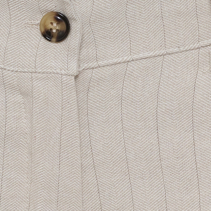 Marta Du Chateau - Mdcadrielle Pants 8053 - Beige Stripe Shorts 