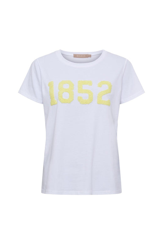 Marta Du Chateau - Mdcalvera Tee 84275-1852 - White/Yellow