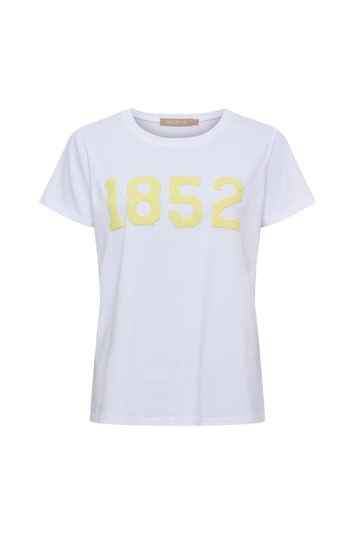 Marta Du Chateau - Mdcalvera Tee 84275-1852 - White/Yellow