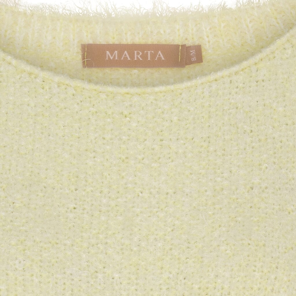 Marta Du Chateau - Mdcanouk Knit 8038 - Yellow Strikbluser 