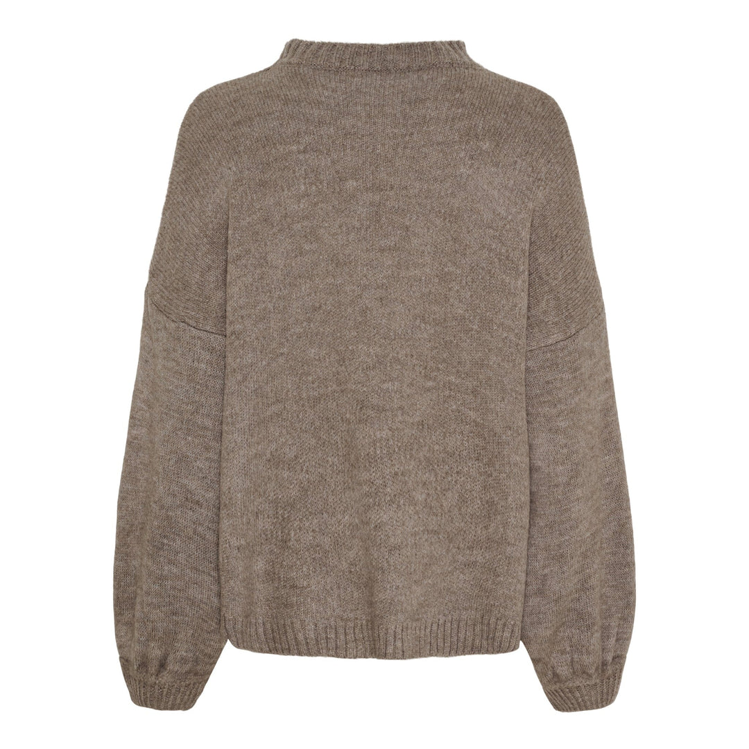 Marta Du Chateau - Mdcaria Knit 8111 - Dark Fango/Moro Strikbluser 