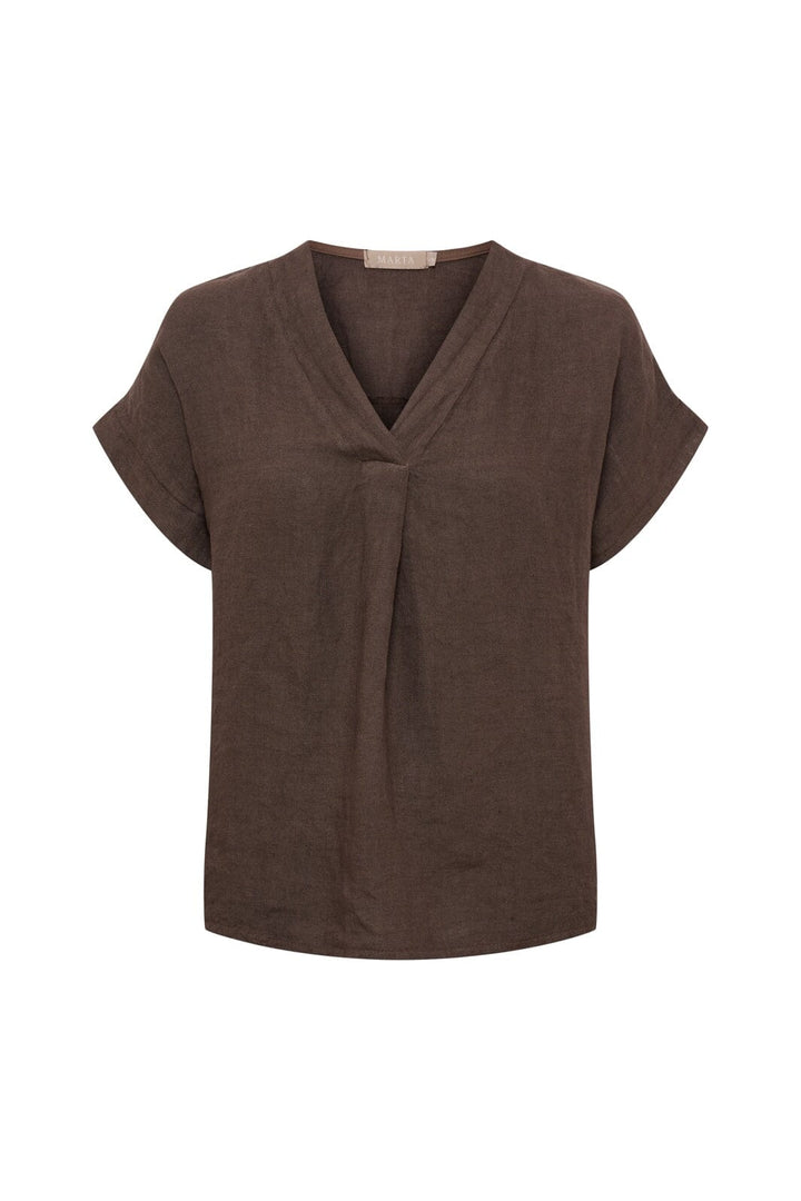 Marta Du Chateau - Mdcbellissima Blouse 86520 - Mocca