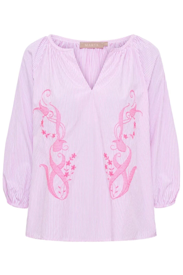 Marta Du Chateau - Mdcbrooke Blouse 8200 - Pink Bluser 