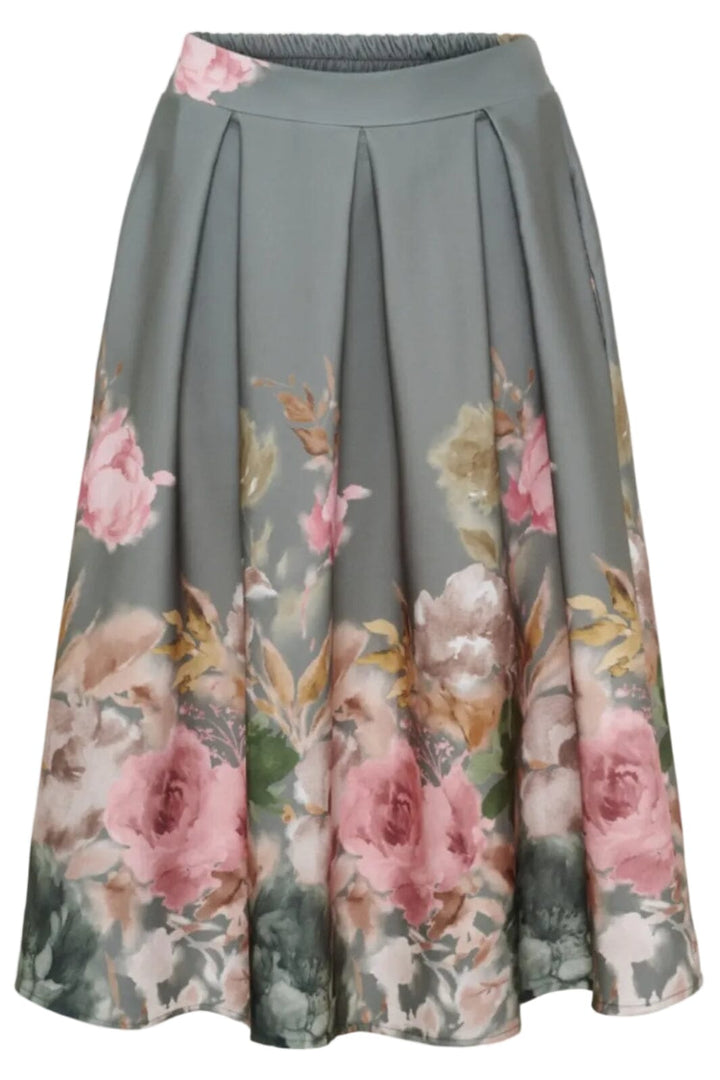 Marta Du Chateau - Mdcdaria Skirt 4911 - Kaki/Military Nederdele 