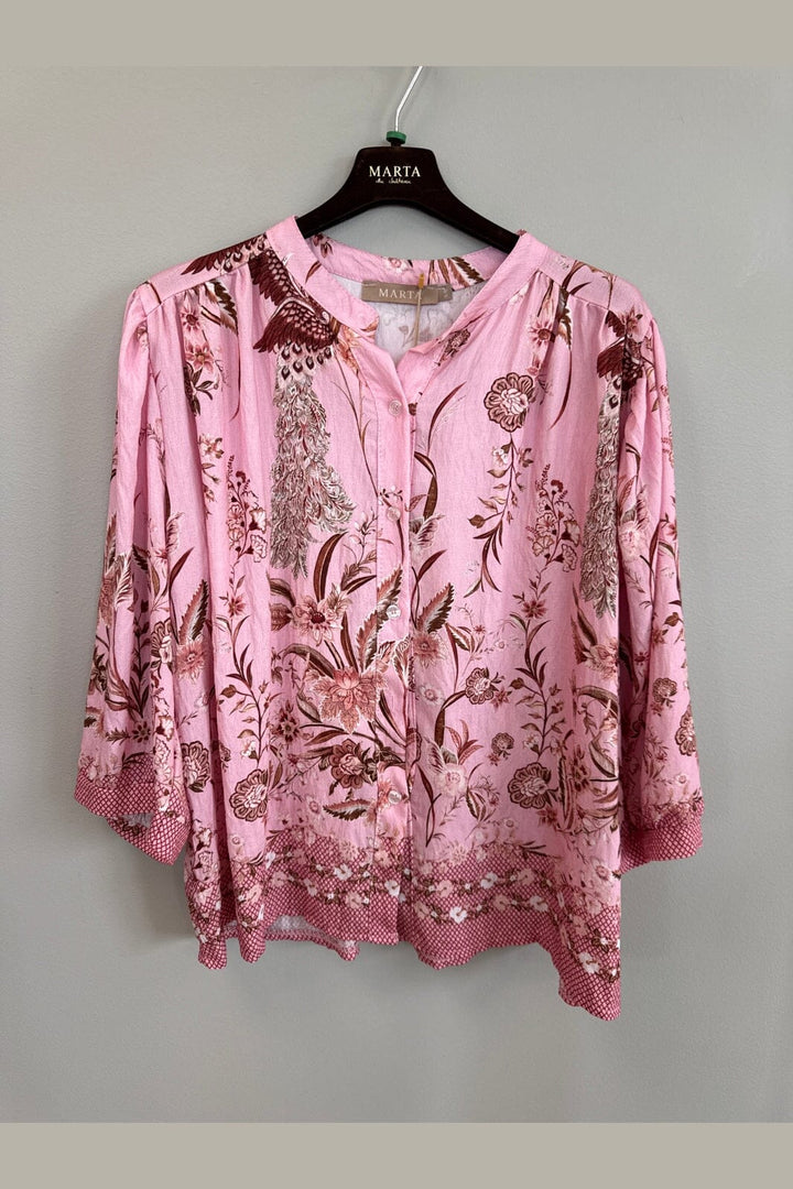 Marta Du Chateau - Mdcdestiny Blouse 8044 - Rosa3142Tps