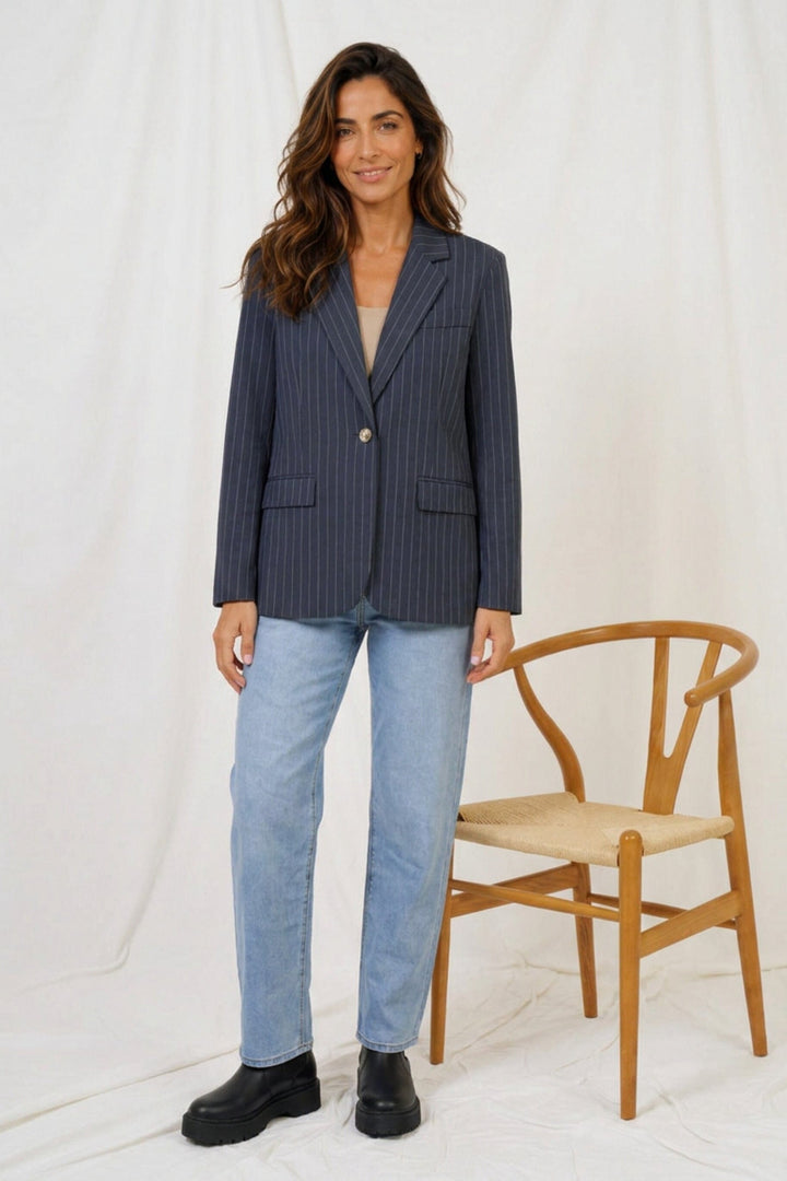 Marta Du Chateau - Mdcdusk Blazer 15502nf - Navy8 Blazere 