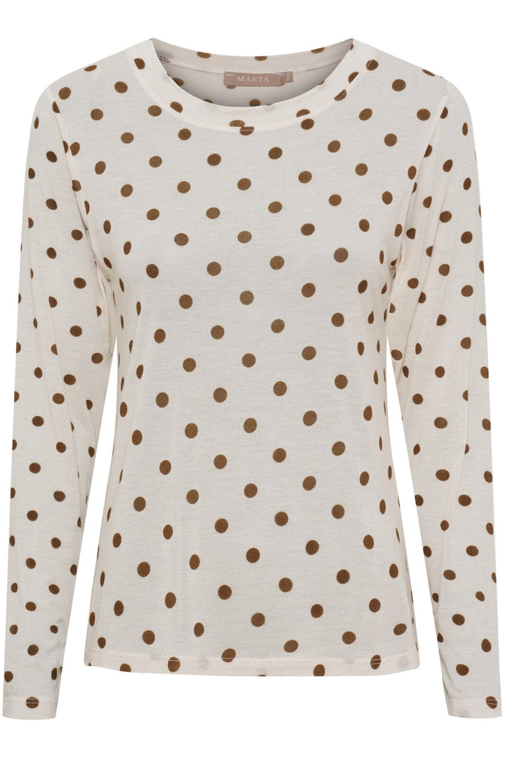 Marta Du Chateau - Mdcelissa Top 7914 - Beige1259Tpu Bluser 