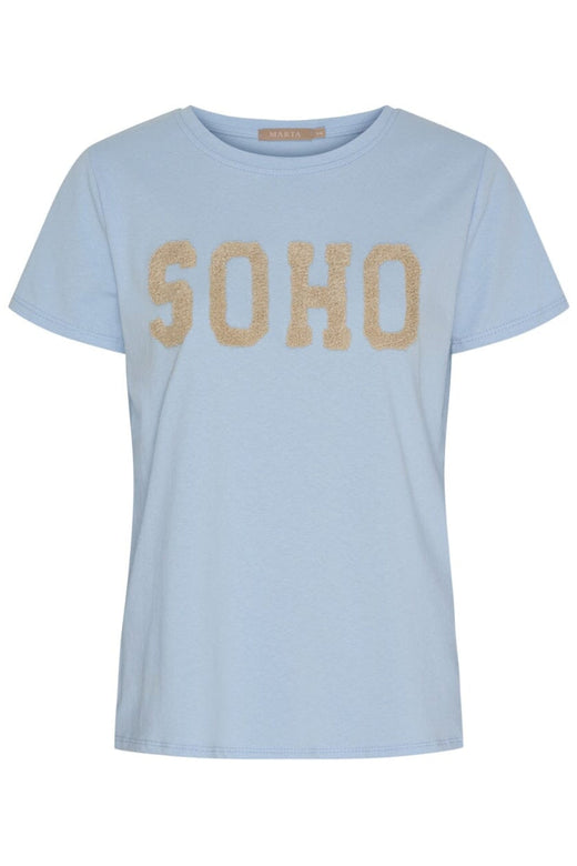 Marta Du Chateau - Mdcherdis Tee 84275 - Celeste Light/Beige