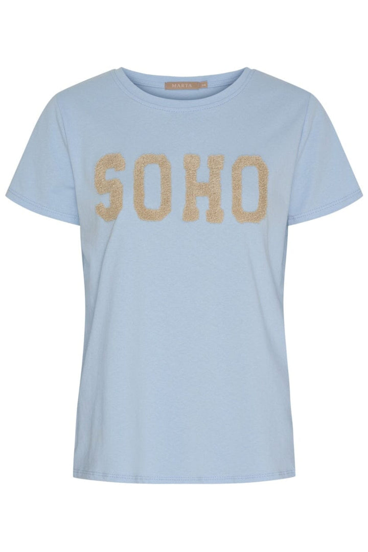 Marta Du Chateau - Mdcherdis Tee 84275 - Celeste Light/Beige